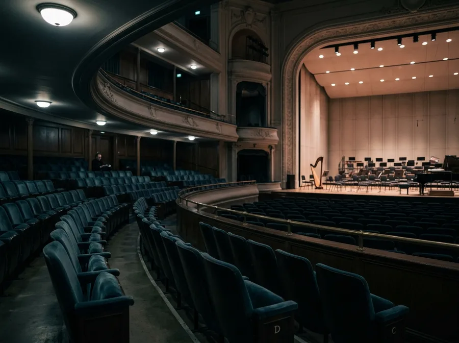 An elegant theatre before a show