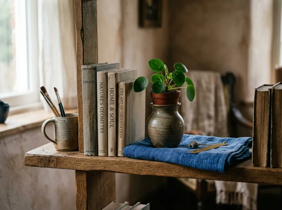 A shelf that captures personal taste